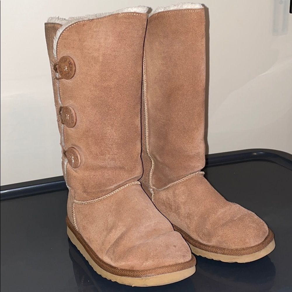 Tall button side Ugg boots